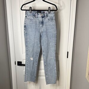 Banana Republic Women's Straight Leg Jeans in Light Blue